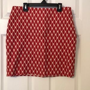 Ann Taylor red skirt
